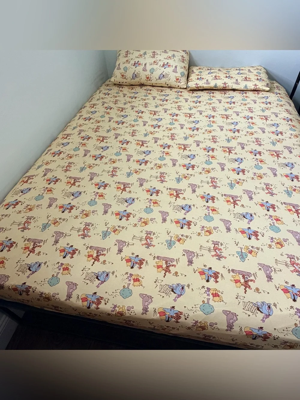 LS Winnie the Pooh 4 pieces set new customized set for queen bed